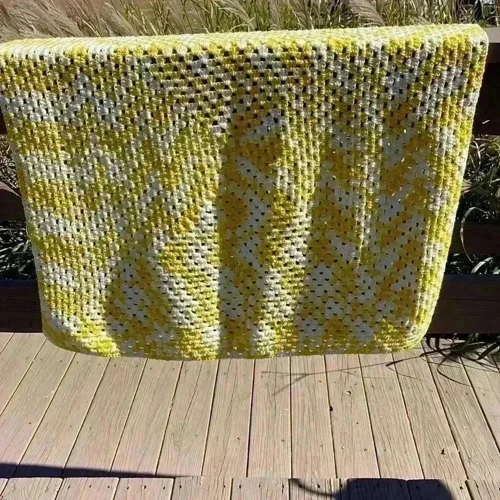 Beautiful Afghan. 37 x 37”. Would make a great baby gift.